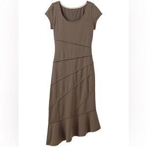 Athleta Brown Athletic Dress Asymmetrical